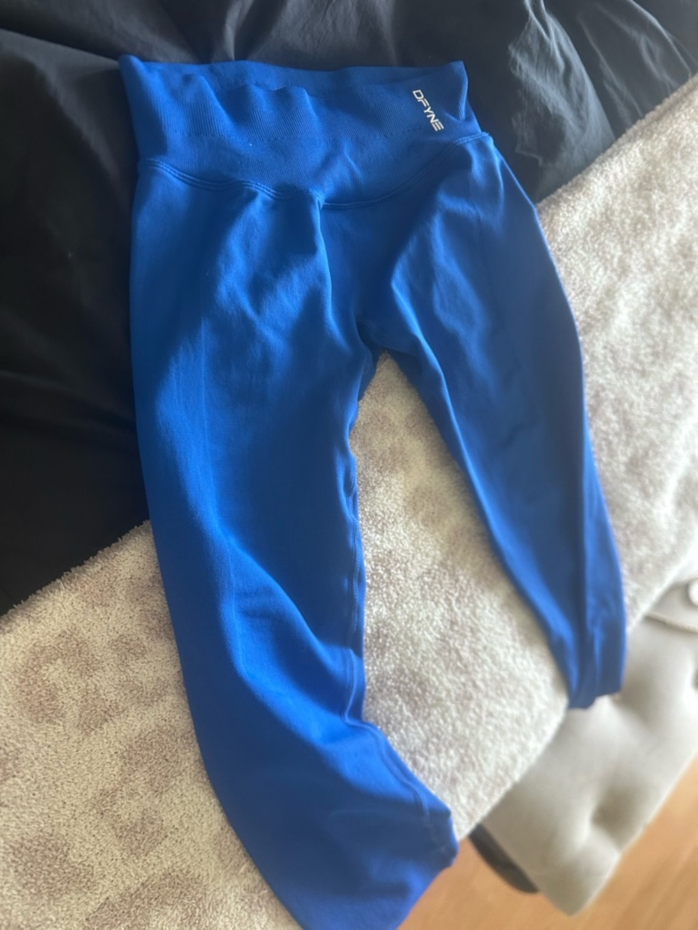 D/IFNE Royal Blue High-Waist Leggings
